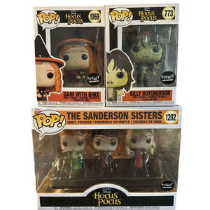The Sanderson Sisters Hocus Pocus Funko Pop with Dani with Binx and Billy NIB